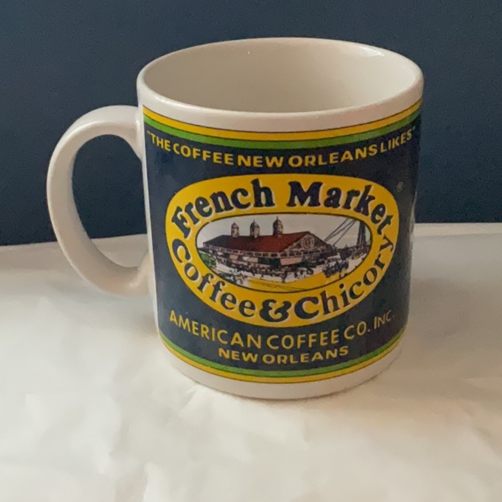 1995 French Market Coffee & Chicory Ceramic Collectors Mug